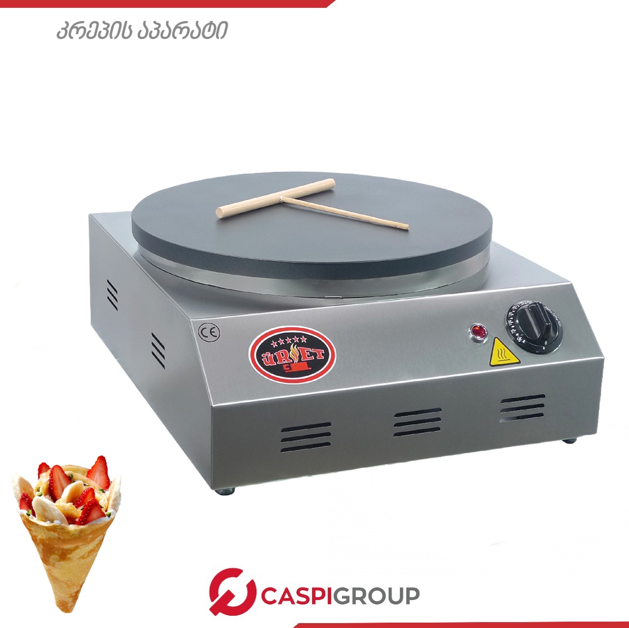 Crepe machine